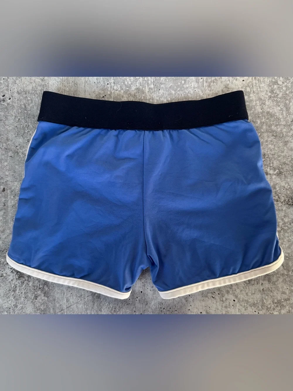 Moncler baby swim trunks Shorts Blue nylon with logo 18-24 Mo